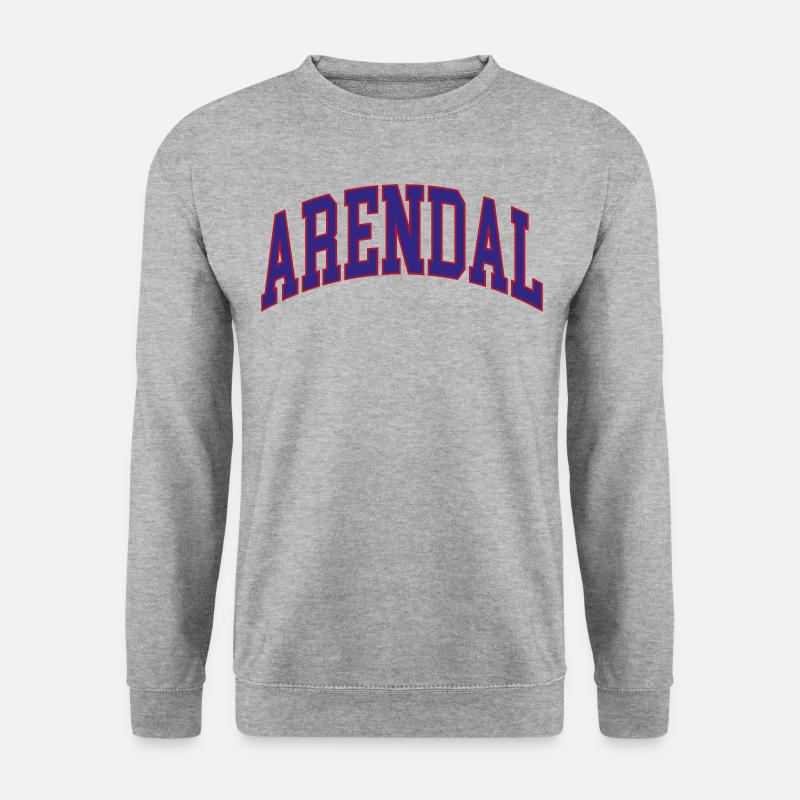 Arendal - Unisex Pullover - Weißgrau meliert