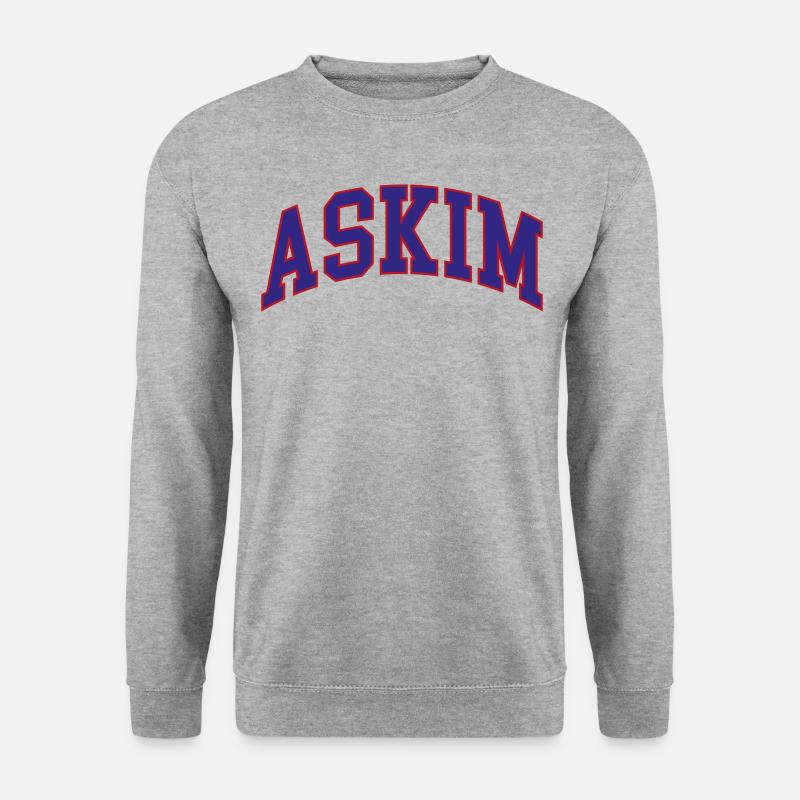 Askim - Unisex Pullover - Weißgrau meliert