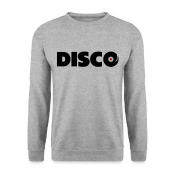 Disco - Unisex Sweatshirt - salt & pepper - Front - Alina (178cm) & Michal (187cm)