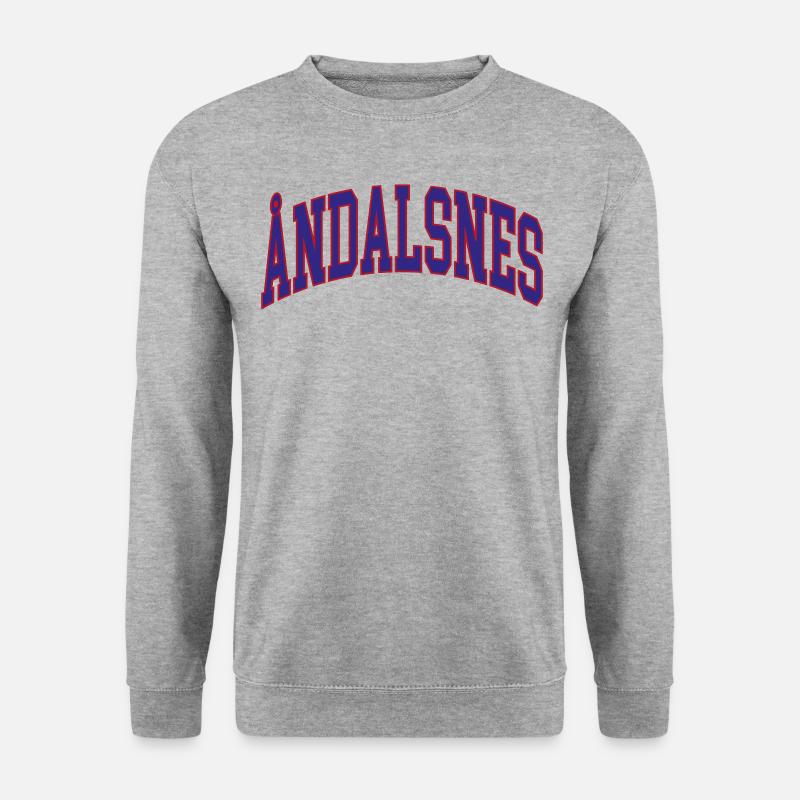 Åndalsnes - Unisex Pullover - Weißgrau meliert