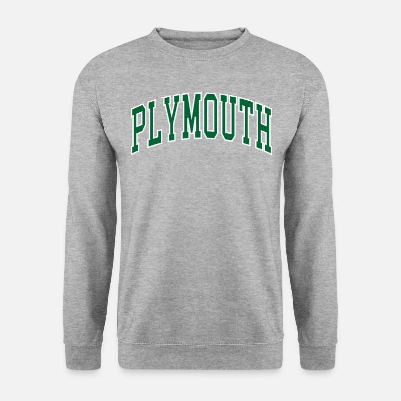 Plymouth - Unisex Pullover - Weißgrau meliert