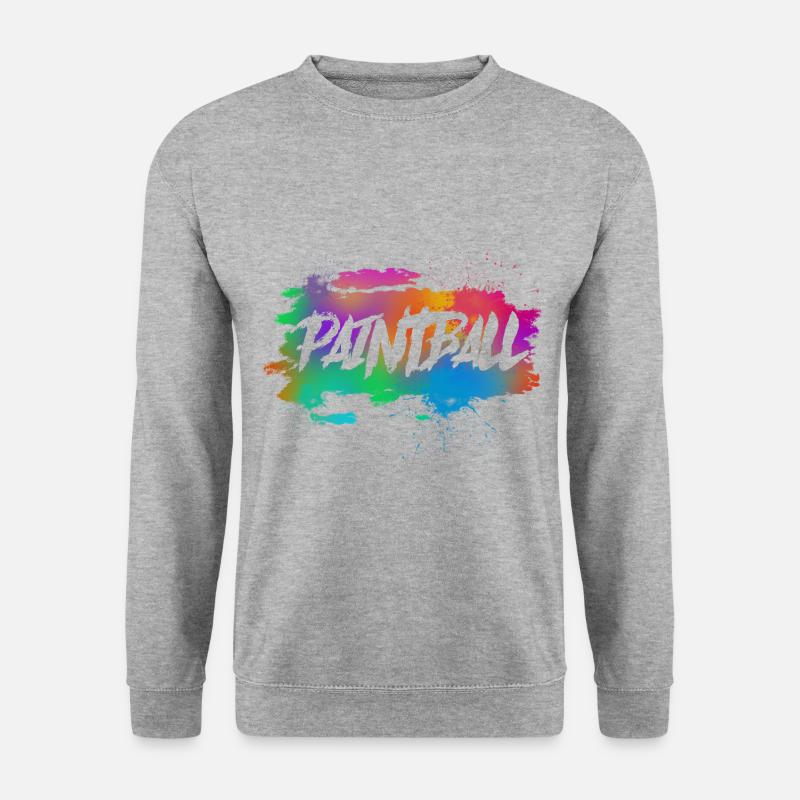 Paintball - Unisex Pullover - Weißgrau meliert