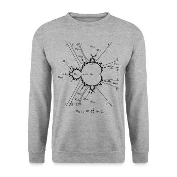 Quantité de pain aux amandes - Sweat-shirt Unisexe - gris chiné - Devant - Alina (178cm) & Michal (187cm)