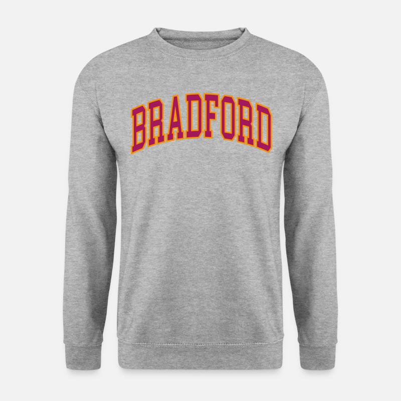 Bradford - Unisex Pullover - Weißgrau meliert