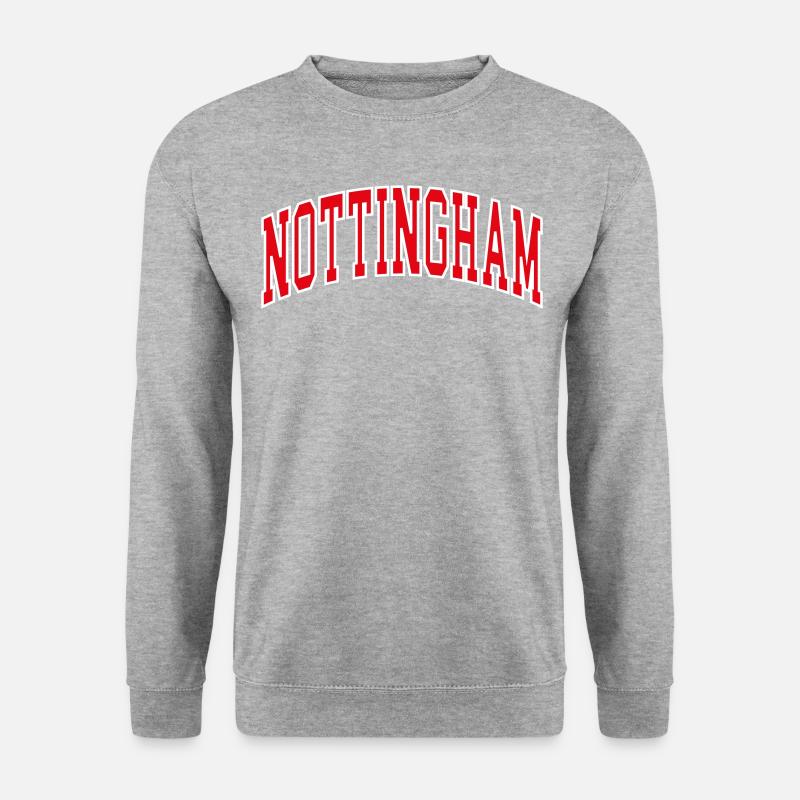 Nottingham - Unisex Pullover - Weißgrau meliert
