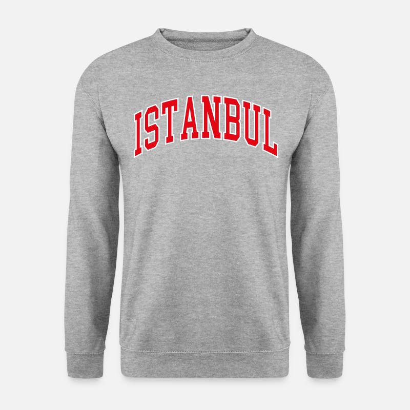 Istanbul - Unisex Pullover - Weißgrau meliert