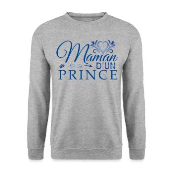fête des mères pour ma mère ma maman anniversaire - Sweat-shirt Unisexe - gris chiné - Devant - Alina (178cm) & Michal (187cm)