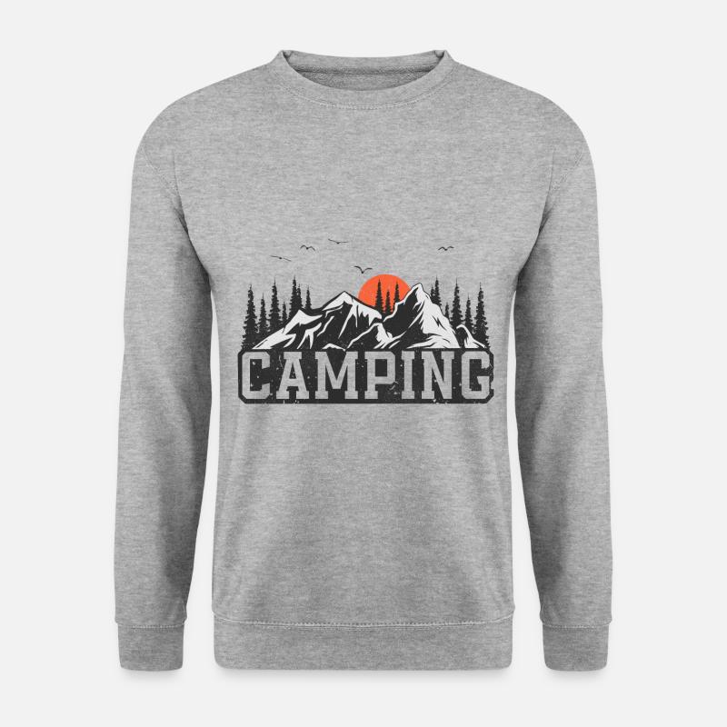 Camping Campen Camper - Unisex Sweatshirt - salt & pepper