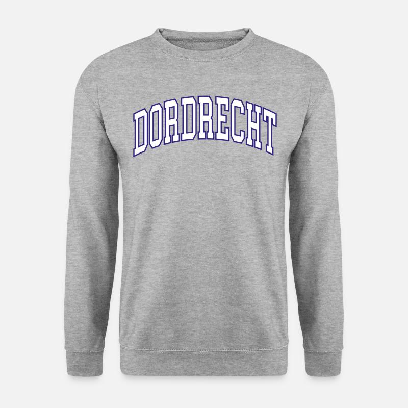 Dordrecht - Unisex Pullover - Weißgrau meliert