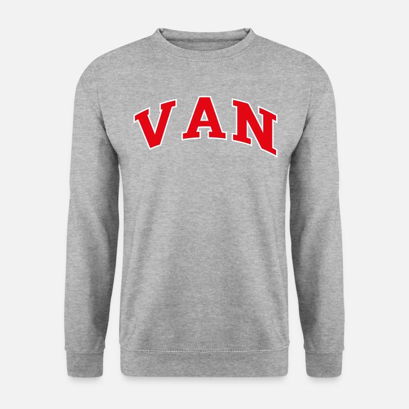 Van - Unisex Pullover - Weißgrau meliert