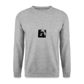 Wildtiere - Unisex Pullover - Weißgrau meliert - Vorne - Alina (178cm) & Michal (187cm)