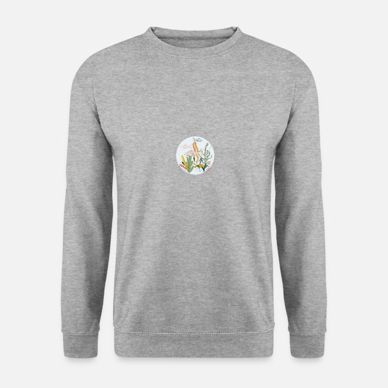 Meerestiere - Unisex Pullover - Weißgrau meliert