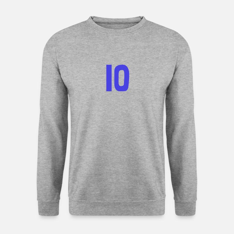 10. 10 ANS. 10e ANNIVERSAIRE. ANNIVERSAIRE 10 ANS. - Sweat-shirt Unisexe - gris chiné
