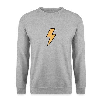 eclair - Sweat-shirt Unisexe - gris chiné - Devant - Alina (178cm) & Michal (187cm)