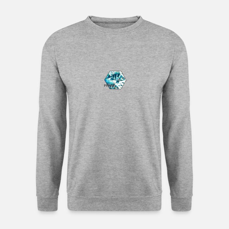Perch - Unisex Pullover - Weißgrau meliert