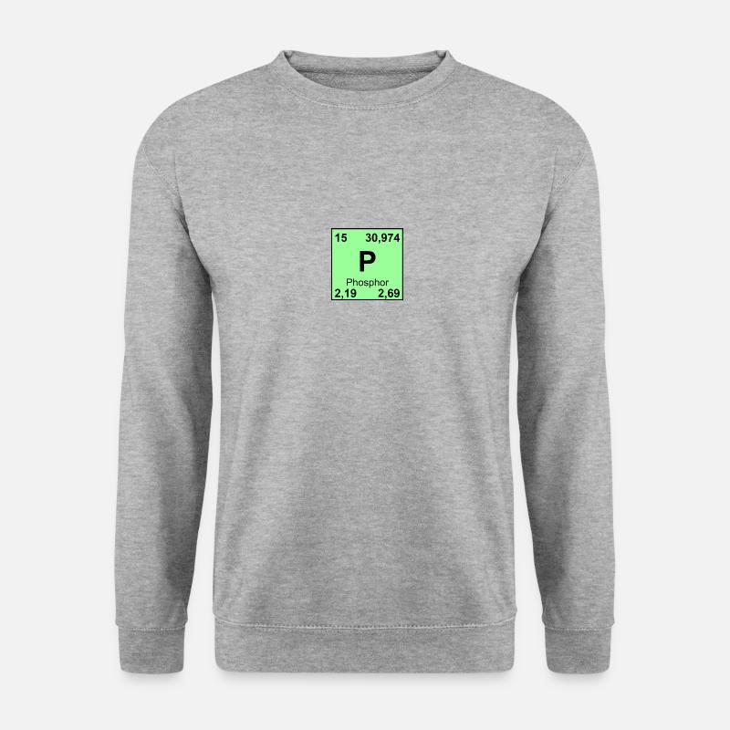 15Phosphor - Unisex Pullover - Weißgrau meliert