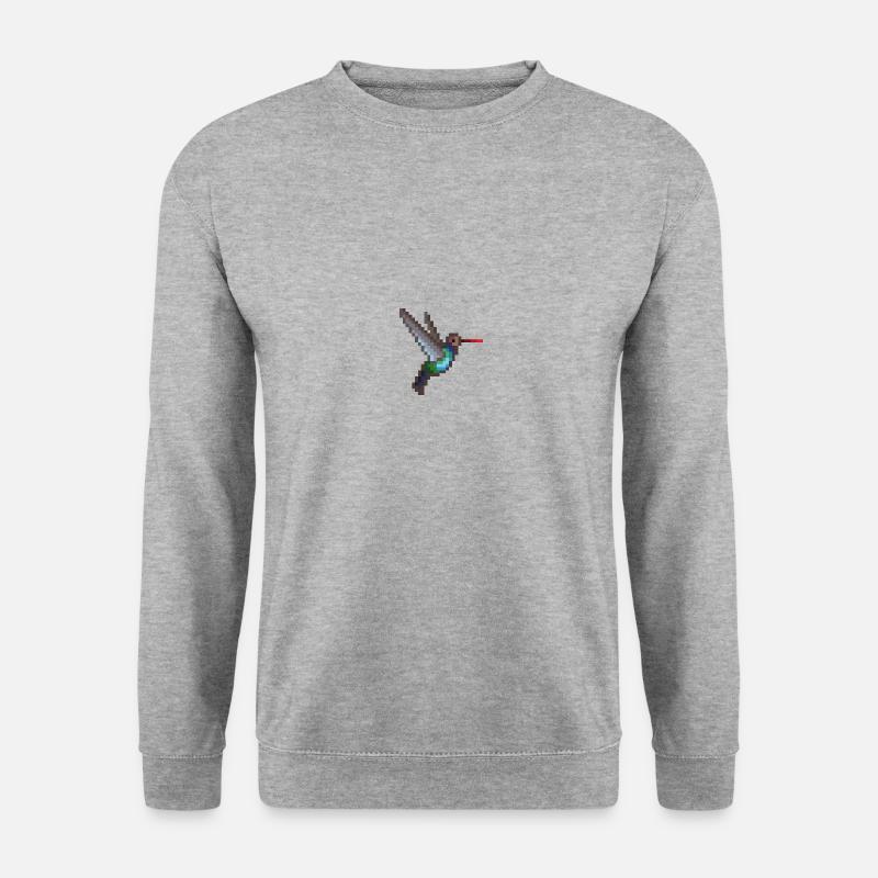 Vogel - Unisex Pullover - Weißgrau meliert