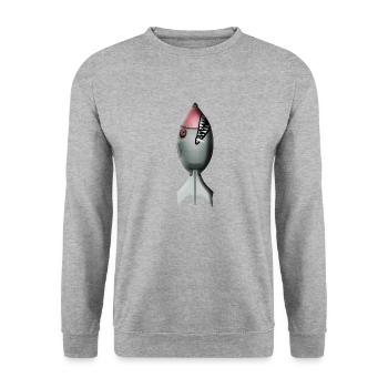 bombe - Sweat-shirt Unisexe - gris chiné - Devant - Alina (178cm) & Michal (187cm)