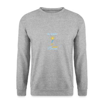 Neurone Neuronon Enseignant Cadeau - Sweat-shirt Unisexe - gris chiné - Devant - Alina (178cm) & Michal (187cm)