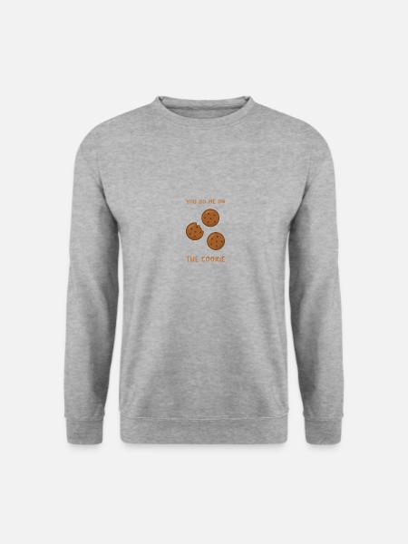 Denglish Cookie Lustig Spruch - Unisex Pullover - Weißgrau meliert