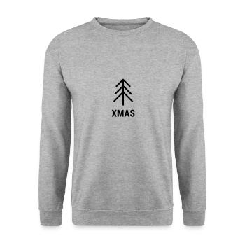 XMAS - Unisex Sweatshirt - salt & pepper - Front - Alina (178cm) & Michal (187cm)