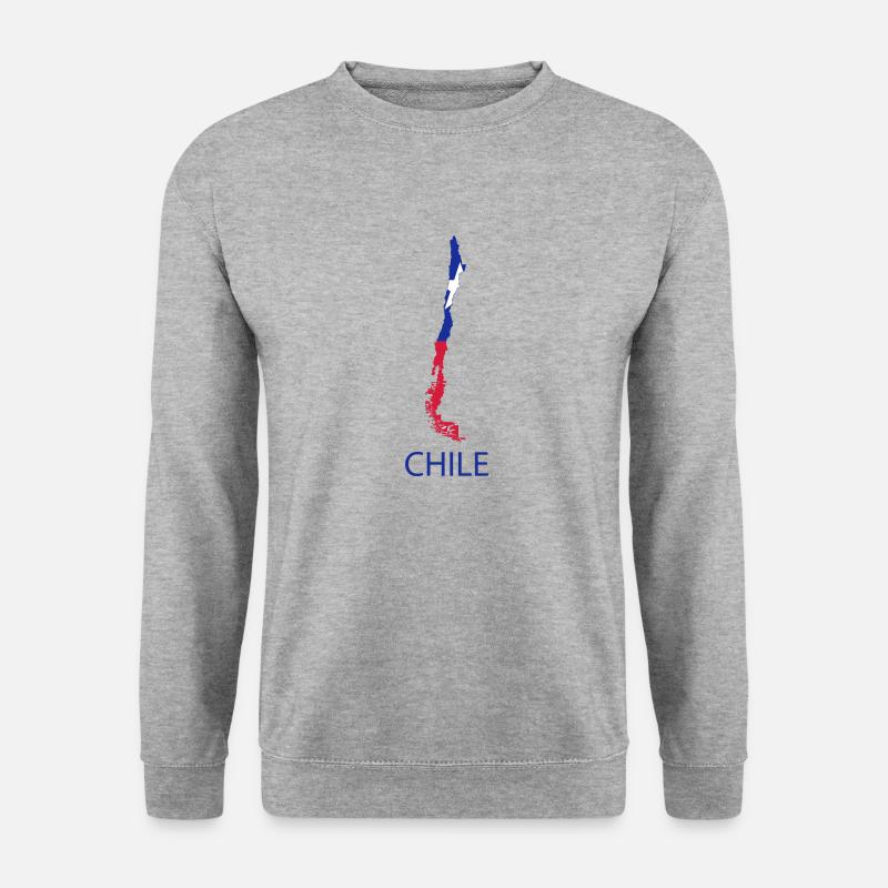 chile - Unisex Pullover - Weißgrau meliert