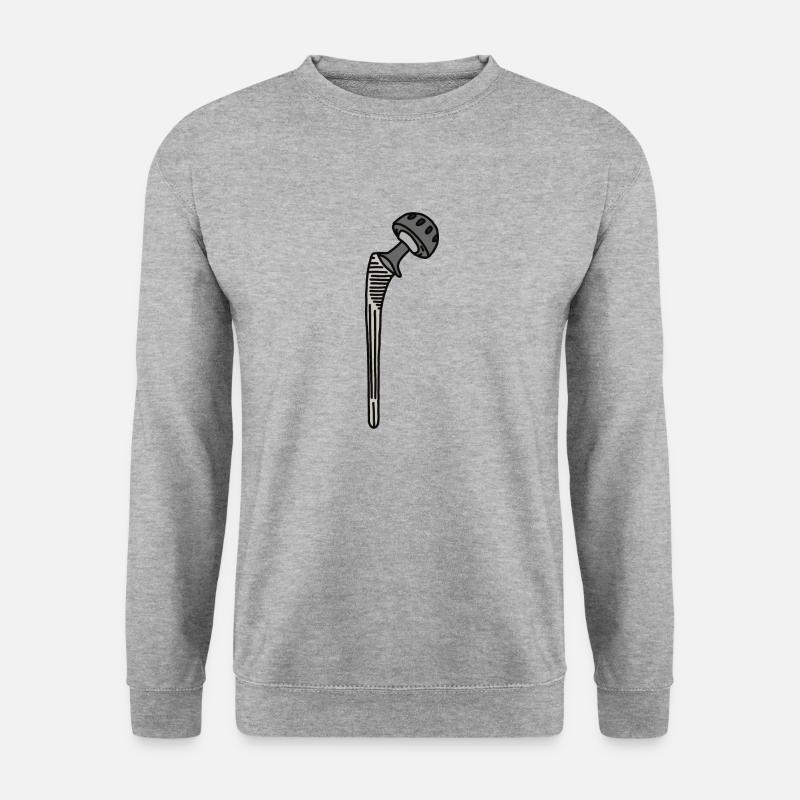 Remplacement de la hanche - Sweat-shirt Unisexe - gris chiné