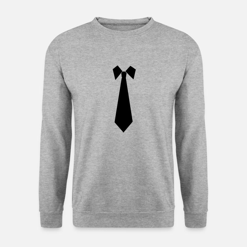 Binden - Unisex Pullover - Weißgrau meliert