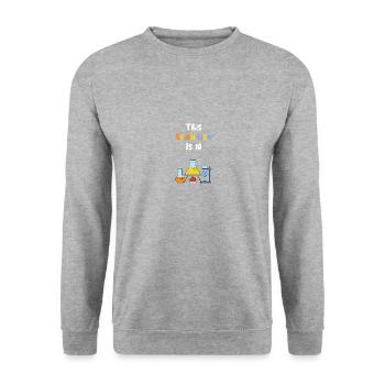 Anniversaire scientifique Ten Science - Sweat-shirt Unisexe - gris chiné - Devant - Alina (178cm) & Michal (187cm)