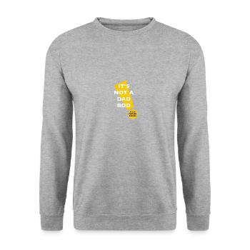 Ce n’est pas un corps de père, c’est une figure paternelle - Sweat-shirt Unisexe - gris chiné - Devant - Alina (178cm) & Michal (187cm)