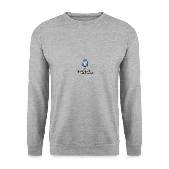 Vogel - Unisex Pullover - Weißgrau meliert - Vorne - Alina (178cm) & Michal (187cm)