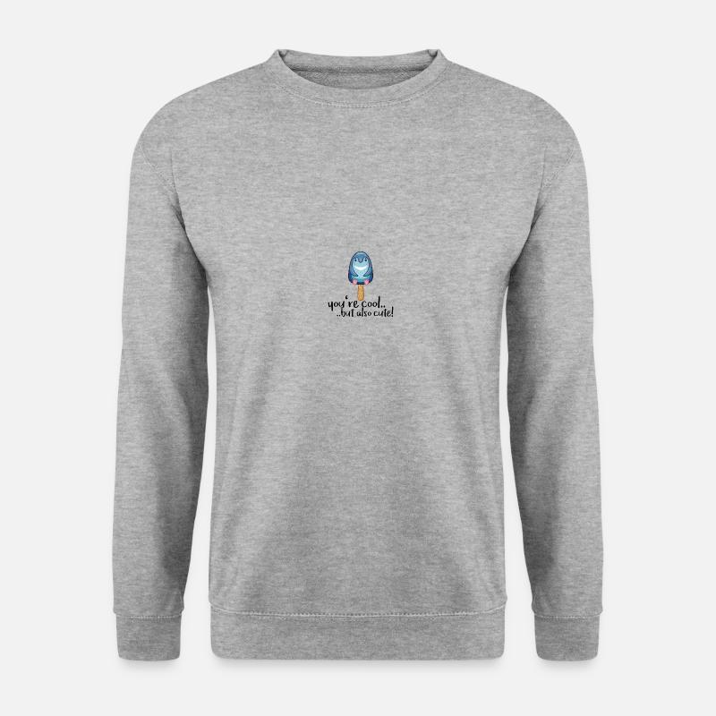 Vogel - Unisex Pullover - Weißgrau meliert