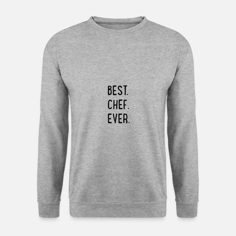 best chef ever - Unisex Pullover - Weißgrau meliert