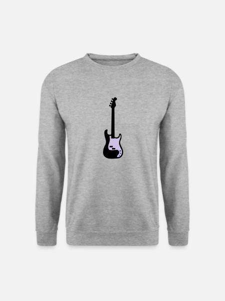 bass - Unisex Pullover - Weißgrau meliert