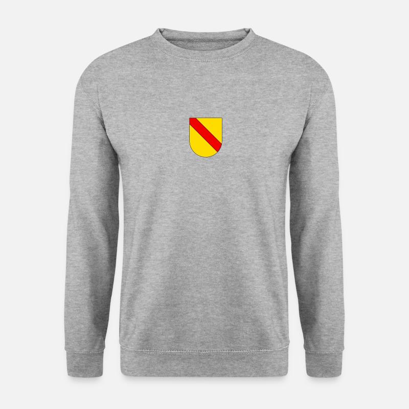 Badisches Wappen einfach - Unisex Pullover - Weißgrau meliert
