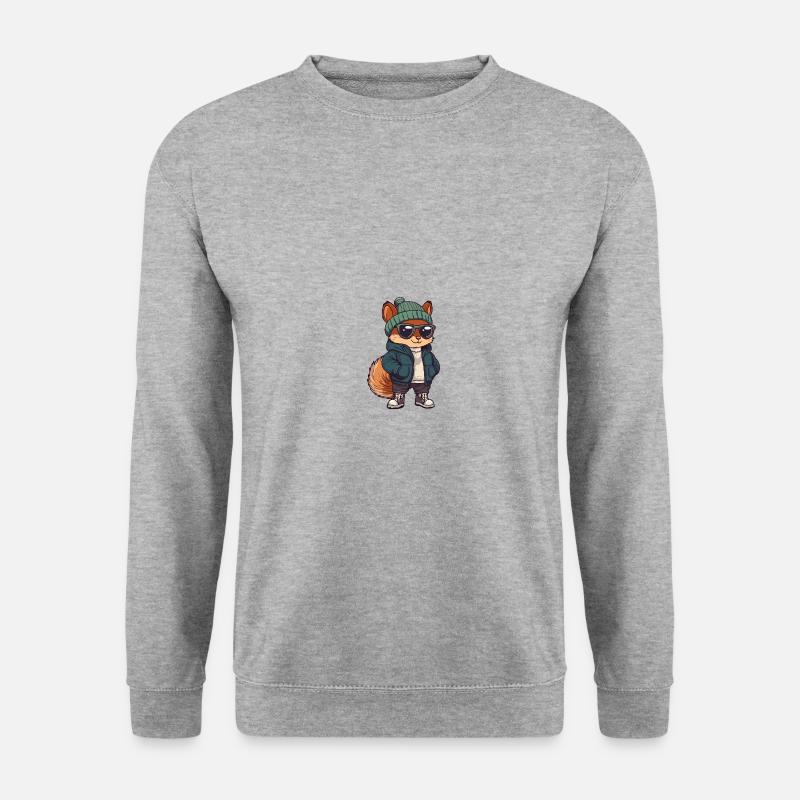 Squirrel Winter Comic - Unisex Sweatshirt - salt & pepper