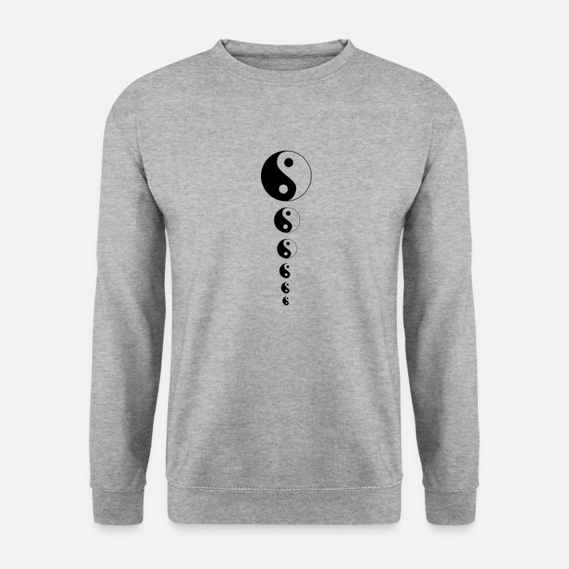 yin yang - Unisex Sweatshirt - salt & pepper