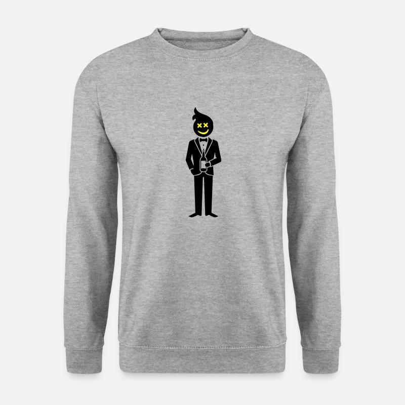 Bräutigam Hochzeit Team - Unisex Pullover - Weißgrau meliert