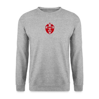 Savoy 73 Van life Mountains flag coat of arms - Unisex Sweatshirt - salt & pepper - Front - Alina (178cm) & Michal (187cm)