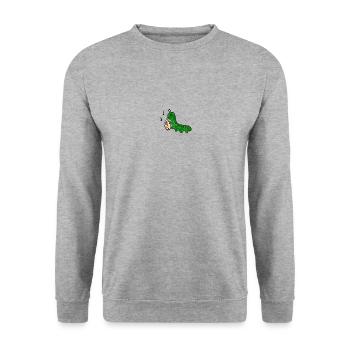 Music Caterpillar - Unisex Sweatshirt - salt & pepper - Front - Alina (178cm) & Michal (187cm)