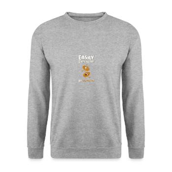 Pancakes Berlin Waffles Breakfast Gift - Unisex Sweatshirt - salt & pepper - Front - Alina (178cm) & Michal (187cm)
