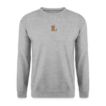 Pixel MiniBear Pride - Unisex Sweatshirt - salt & pepper - Front - Alina (178cm) & Michal (187cm)