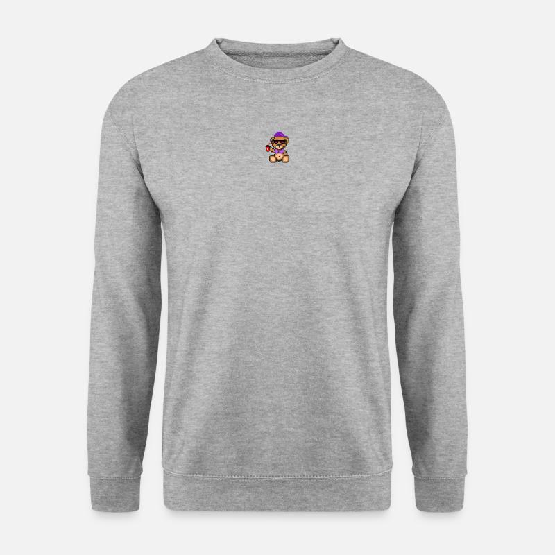 Pixel MiniBear Cool - Unisex Sweatshirt - salt & pepper