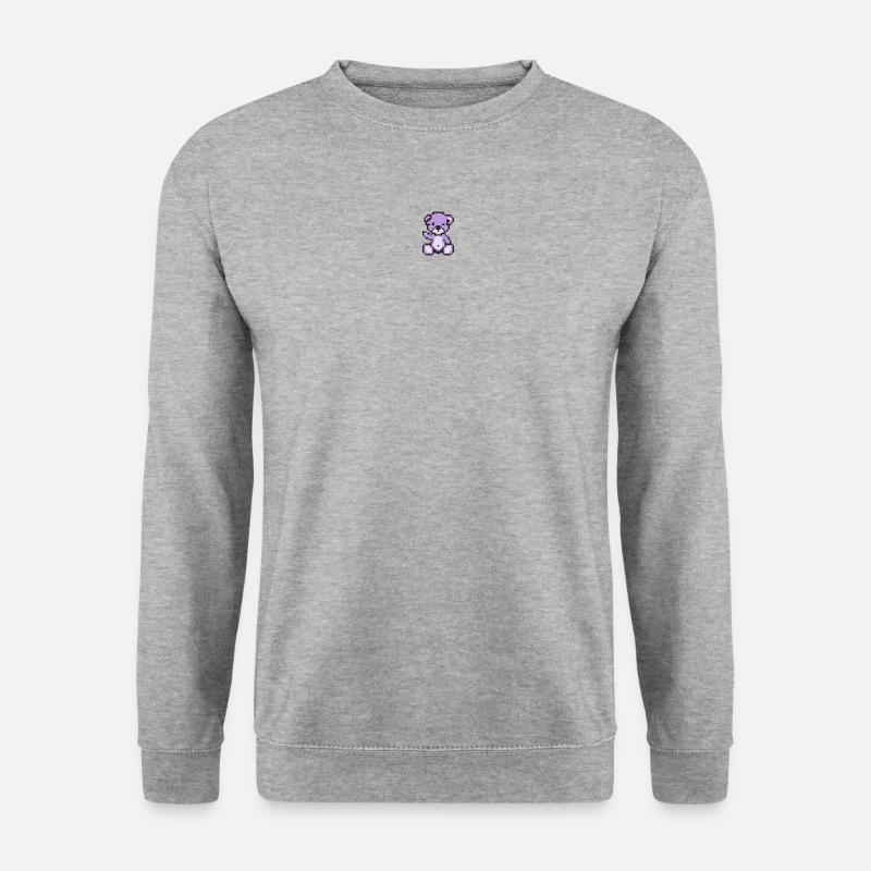 Pixel MiniBear Pastel Purple - Unisex Sweatshirt - salt & pepper