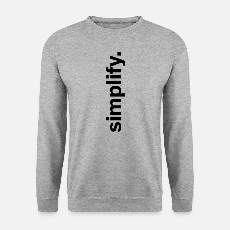 simplify - Unisex Sweatshirt - salt & pepper
