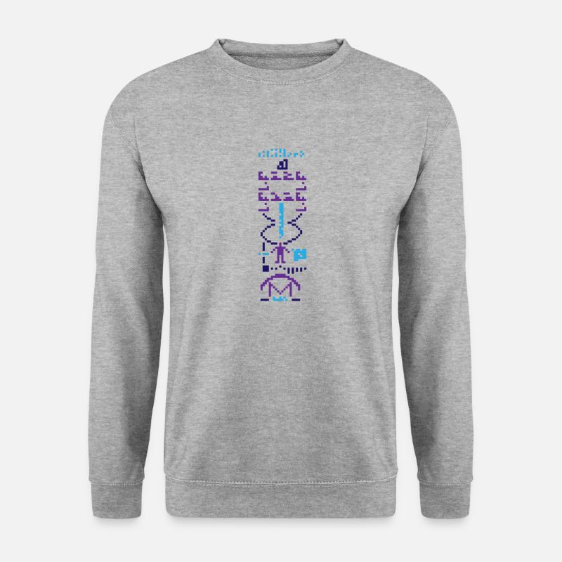 Nachricht von Arecibo - Unisex Pullover - Weißgrau meliert