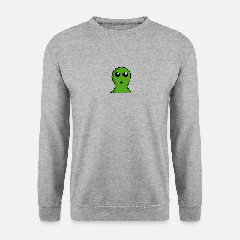 BLOB - Unisex Pullover - Weißgrau meliert