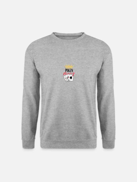 Piken König - Unisex Pullover - Weißgrau meliert