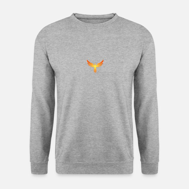 Phoenix Symbol - Unisex Pullover - Weißgrau meliert
