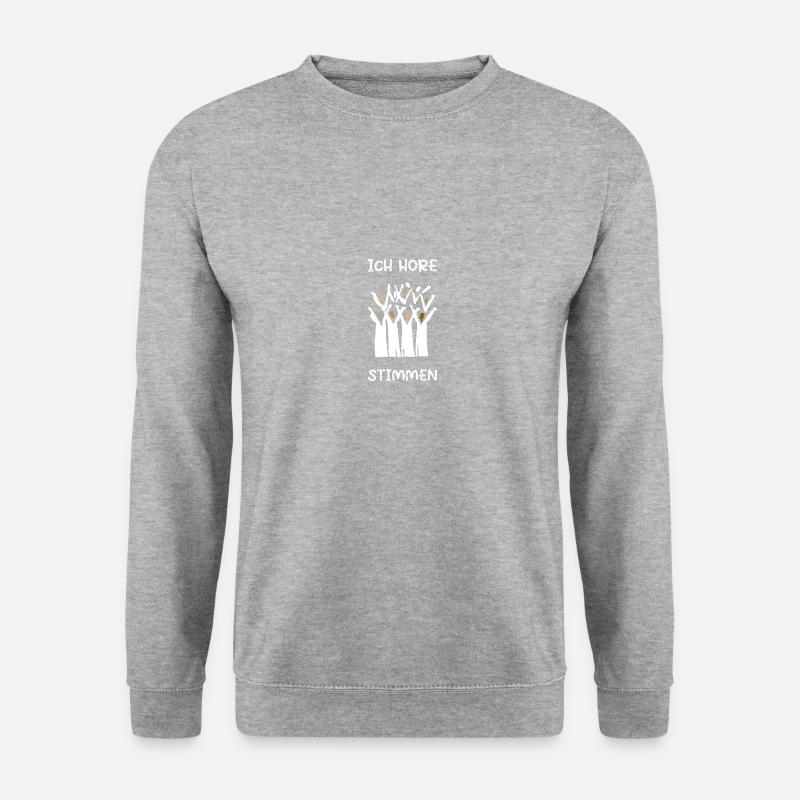 Ich Höre Stimmen Chor Dirigent - Unisex Pullover - Weißgrau meliert